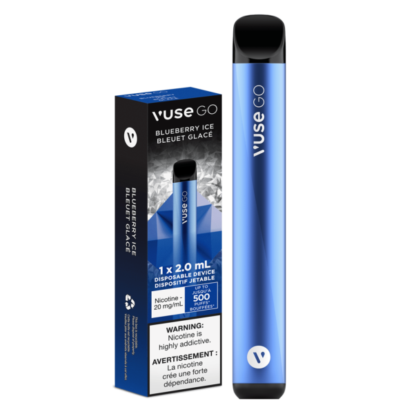 Tigara electronica de unica folosinta Vuse Go Blueberry Ice 500puff 2%Nicotina