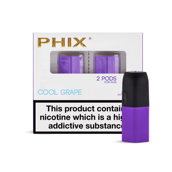 Cartuse Phix Pods Cool Grape 18mg Nicotina