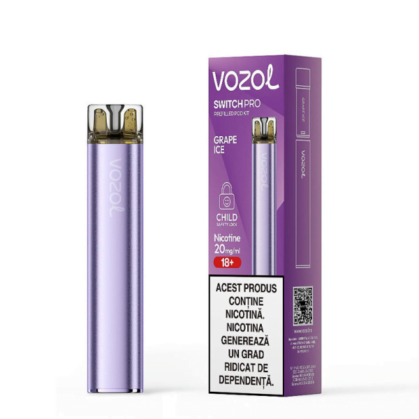 Kit Tigara Electronica Vozol Switch Pro 800puff Grape Ice 2%Nicotina